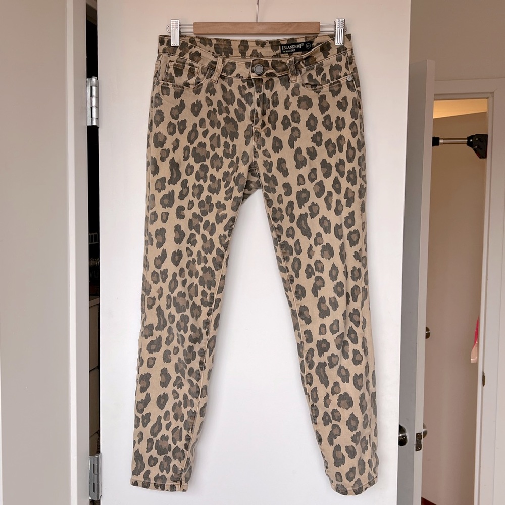 Blank NYC leopard jeans